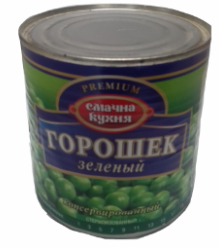 Горошок зелений СМАЧНА КУХНЯ консервований, 425г